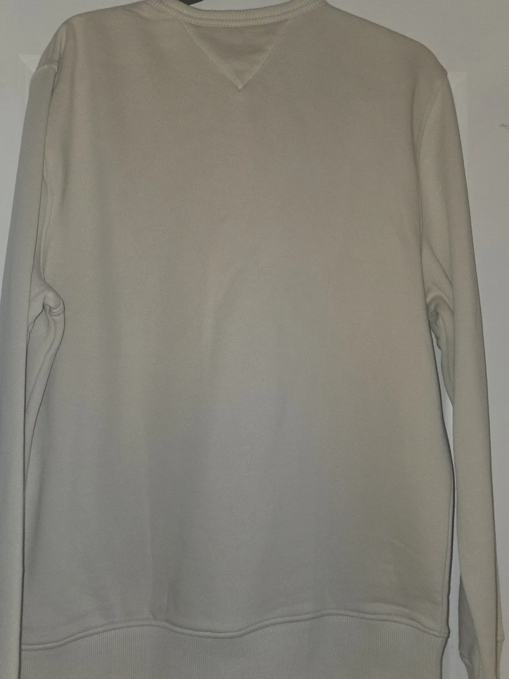 Tommy Hilfiger Men's Cream Logo Crewneck Sweatshirt